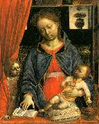 Vincenzo Foppa Madonna and Child with an Angel  k oil painting on canvas